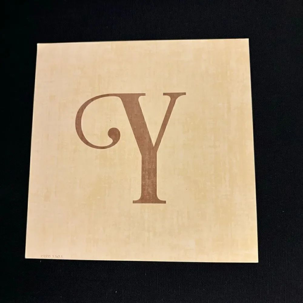 5.5” NEW! “Y” Square Monogram Letter Print Ready to be Framed Print Only